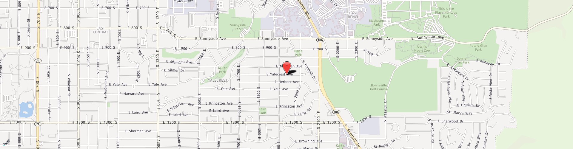 Map to Sinclair Technologies, Salt Lake City, Utah